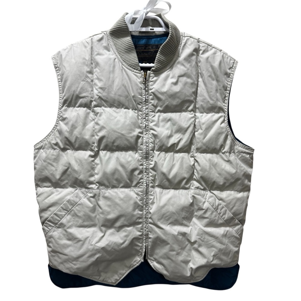 Eddie Bauer Off-White Quilted Puffer Vest